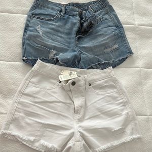 Two pairs of aerie shorts